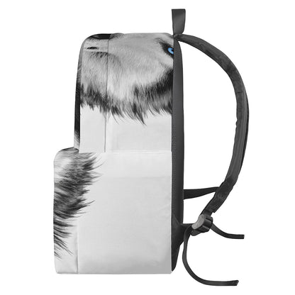 Siberian Husky Portrait Print Backpack