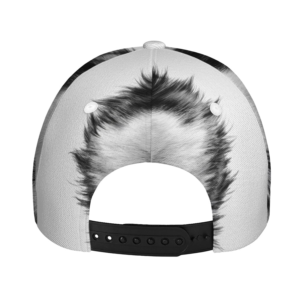 Siberian Husky Portrait Print Baseball Cap