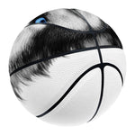 Siberian Husky Portrait Print Basketball