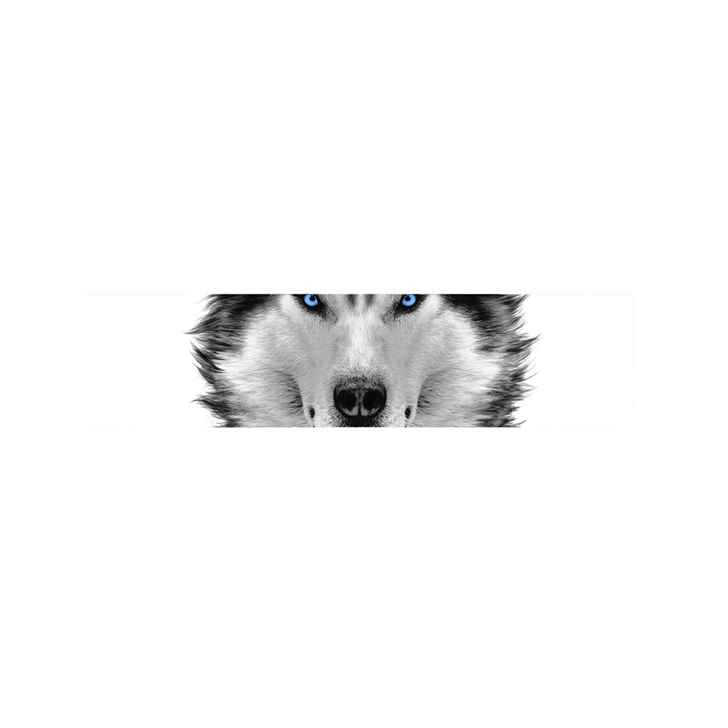 Siberian Husky Portrait Print Bed Runner