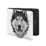 Siberian Husky Portrait Print Bifold Wallet