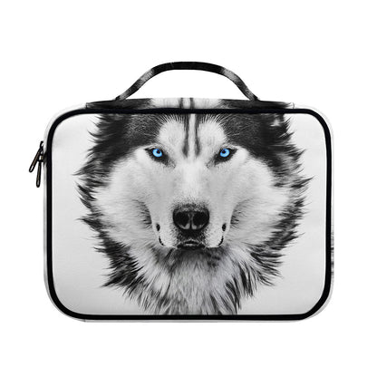 Siberian Husky Portrait Print Briefcase Bible Bag