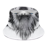 Siberian Husky Portrait Print Bucket Hat