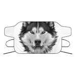 Siberian Husky Portrait Print Car Windshield Snow Cover