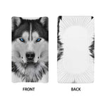 Siberian Husky Portrait Print Changing Pad Cover