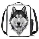 Siberian Husky Portrait Print Crossbody Lunch Bag