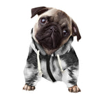 Siberian Husky Portrait Print Dog Zip Up Hoodie