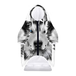 Siberian Husky Portrait Print Dog Zip Up Hoodie