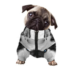Siberian Husky Portrait Print Dog Zip Up Jacket