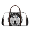 Siberian Husky Portrait Print Duffel Bag