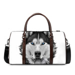 Siberian Husky Portrait Print Duffle Bag