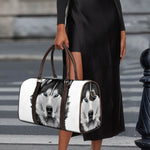 Siberian Husky Portrait Print Duffle Bag