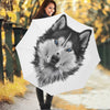 Siberian Husky Portrait Print Foldable Umbrella