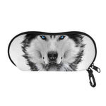 Siberian Husky Portrait Print Glasses Case