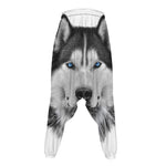 Siberian Husky Portrait Print Hammer Pants