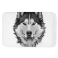 Siberian Husky Portrait Print Indoor Door Mat