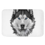 Siberian Husky Portrait Print Indoor Door Mat