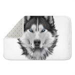 Siberian Husky Portrait Print Indoor Door Mat