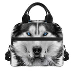 Siberian Husky Portrait Print Insulated Lunch Bag