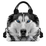 Siberian Husky Portrait Print Insulated Lunch Bag