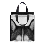Siberian Husky Portrait Print Insulated Lunch Tote