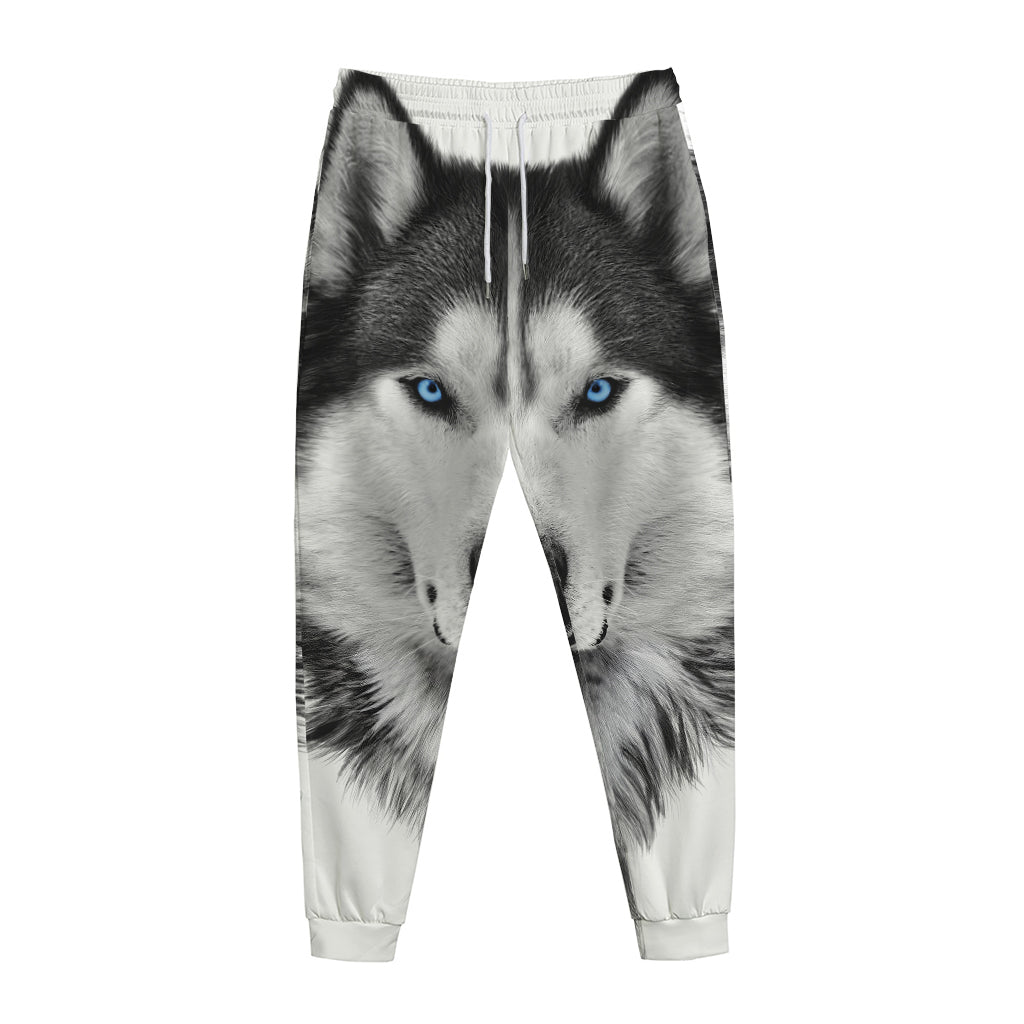 Siberian Husky Portrait Print Jogger Pants