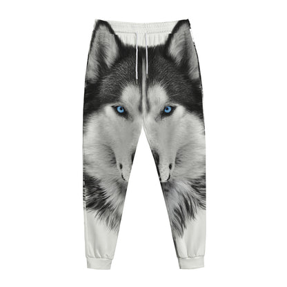 Siberian Husky Portrait Print Jogger Pants