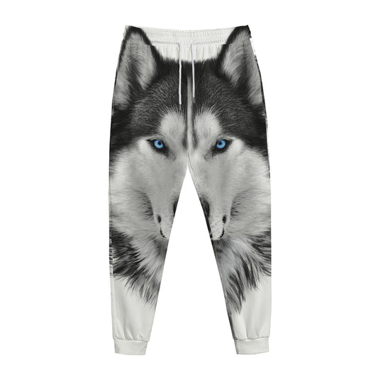 Siberian Husky Portrait Print Jogger Pants