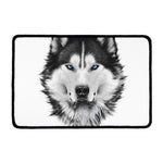 Siberian Husky Portrait Print Kitchen Mat