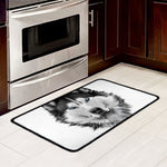 Siberian Husky Portrait Print Kitchen Mat
