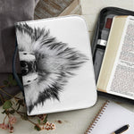 Siberian Husky Portrait Print Leather Bible Cover
