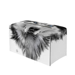 Siberian Husky Portrait Print Leather Tissue Box Cover