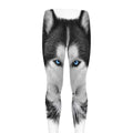 Siberian Husky Portrait Print Men's Leggings