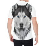 Siberian Husky Portrait Print Men's Shirt