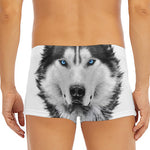 Siberian Husky Portrait Print Men's Short Boxer Briefs