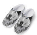 Siberian Husky Portrait Print Mesh Casual Shoes