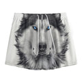 Siberian Husky Portrait Print Mesh Shorts