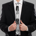 Siberian Husky Portrait Print Necktie