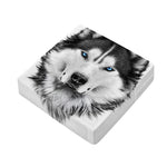 Siberian Husky Portrait Print Outdoor Seat Cushion Cover