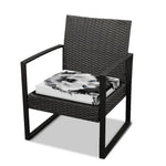 Siberian Husky Portrait Print Outdoor Seat Cushion Cover