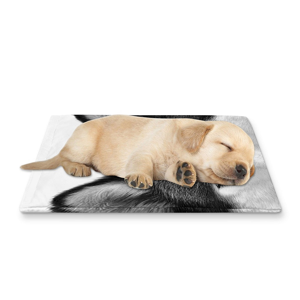 Siberian Husky Portrait Print Pet Cooling Mat Cover