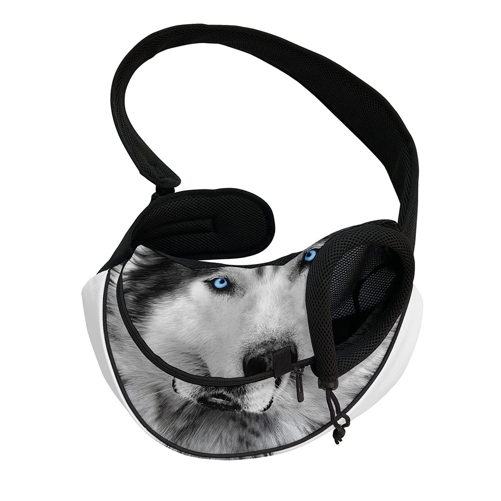 Siberian Husky Portrait Print Pet Sling Carrier