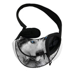 Siberian Husky Portrait Print Pet Sling Carrier