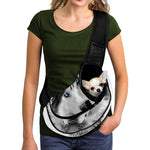 Siberian Husky Portrait Print Pet Sling Carrier