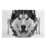 Siberian Husky Portrait Print Placemat