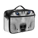 Siberian Husky Portrait Print Portable Lunch Bag