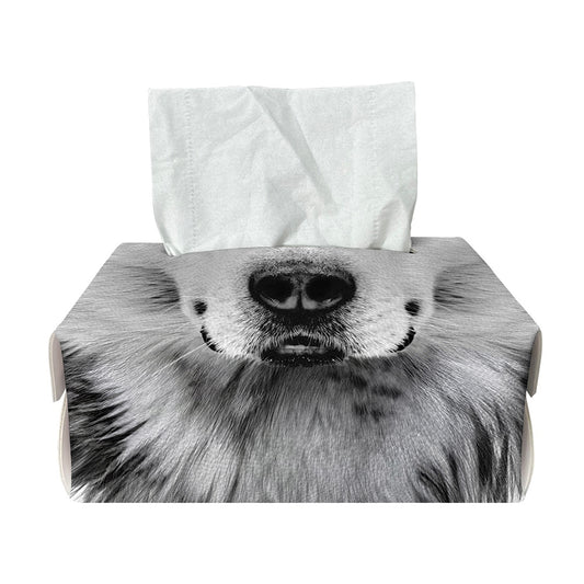Siberian Husky Portrait Print Rectangle Tissue Box Cover