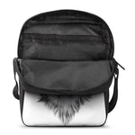 Siberian Husky Portrait Print Rectangular Crossbody Bag