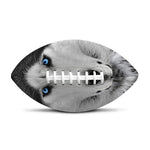Siberian Husky Portrait Print Rugby Ball