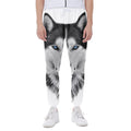 Siberian Husky Portrait Print Joggers